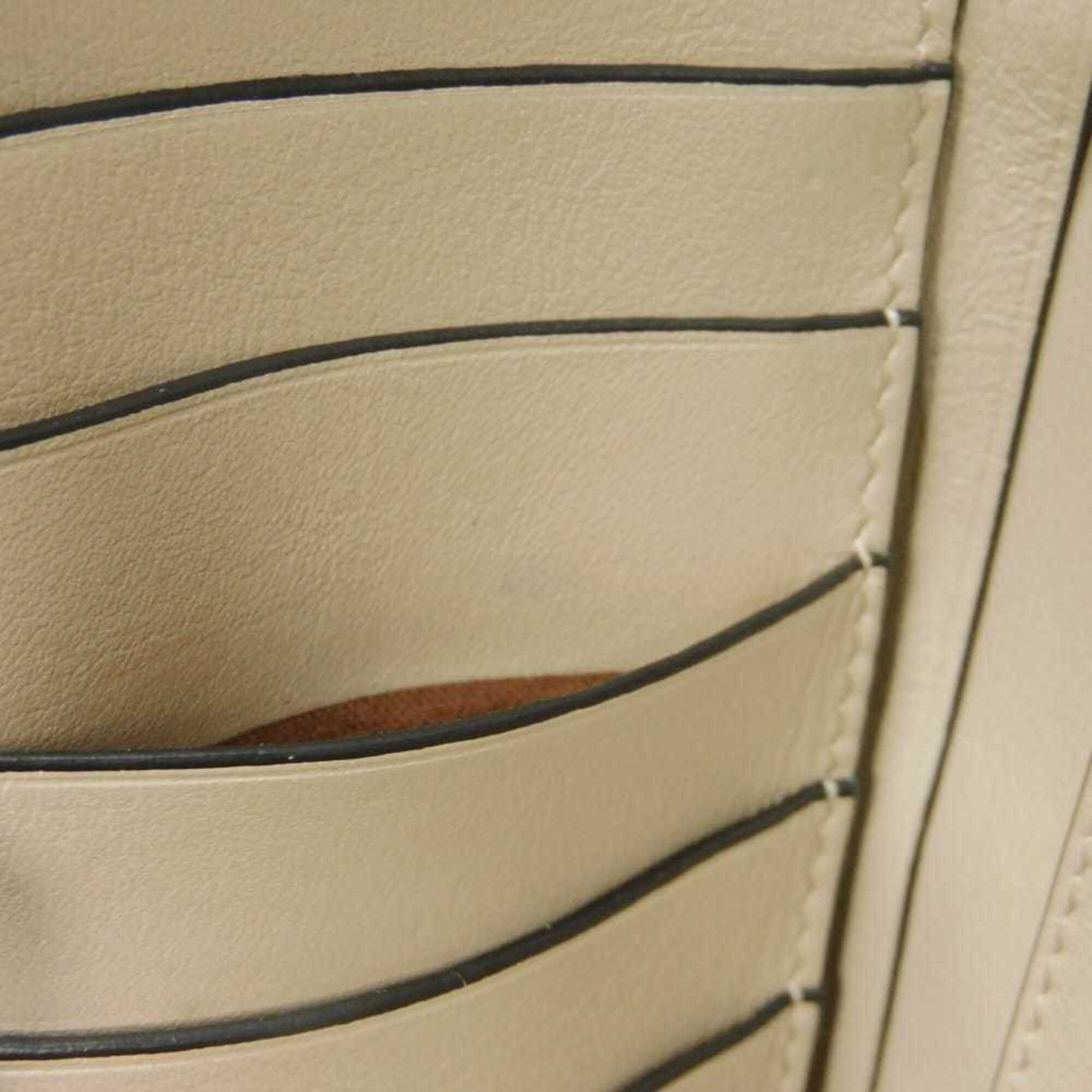 Loewe Green Leather Long Wallet (Bi-Fold) (Pre-Owned)