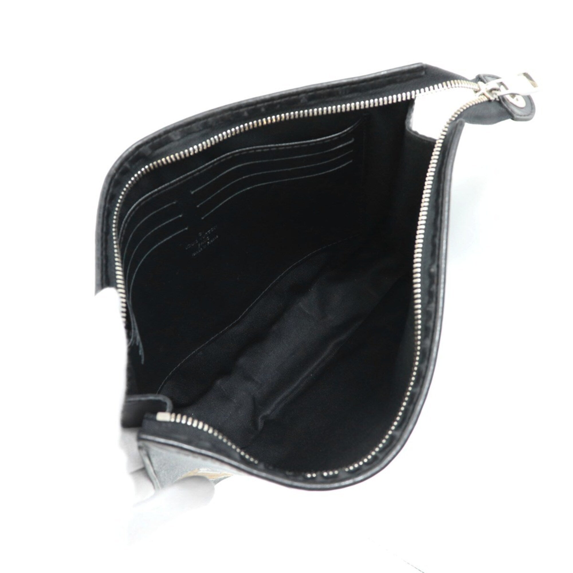 Louis Vuitton Black Damier Graphite Clutch Bag (Pre-Owned)