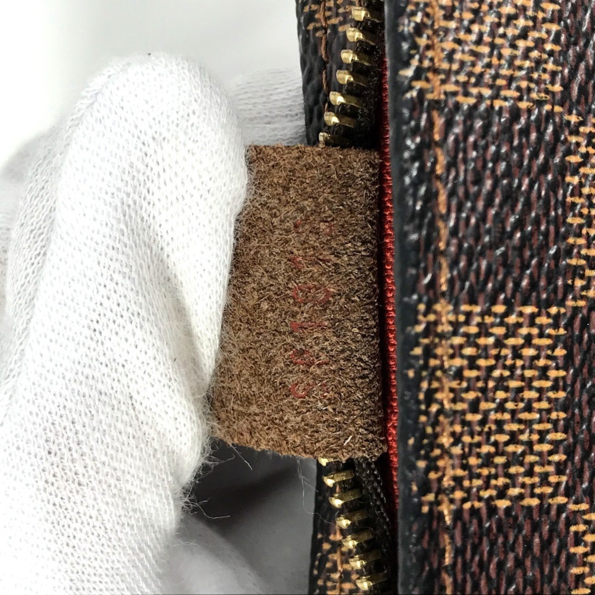 Louis Vuitton Damier Brown Ebene Damier Canvas Handbag Shoulder Bag (Pre-Owned)