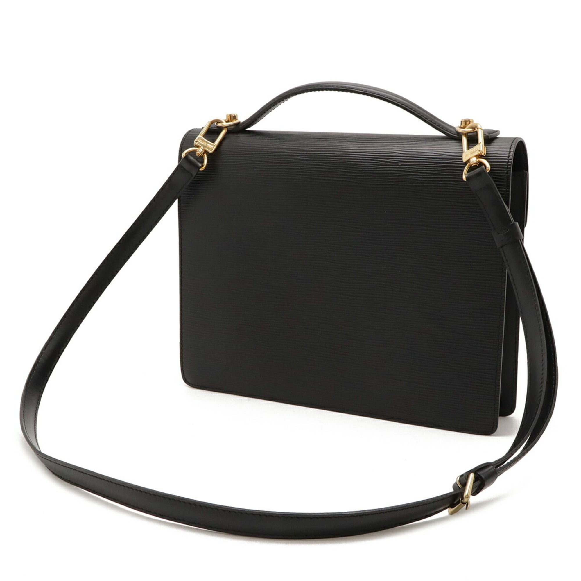 Louis Vuitton Black Galle Noir Epi Leather Handbag Shoulder Bag (Pre-Owned)