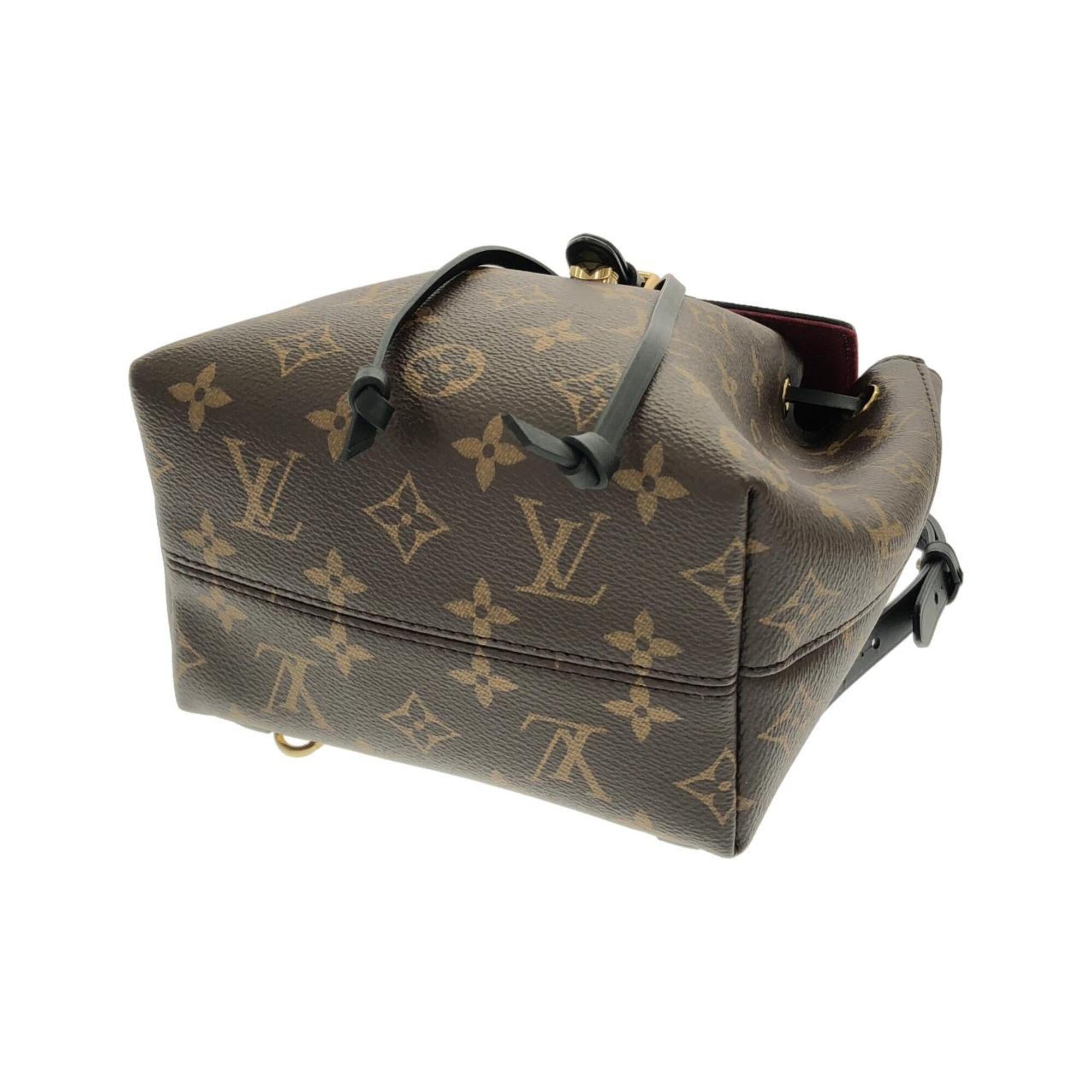 Louis Vuitton Black Marron Coated Canvas Backpack (Pre-Owned)