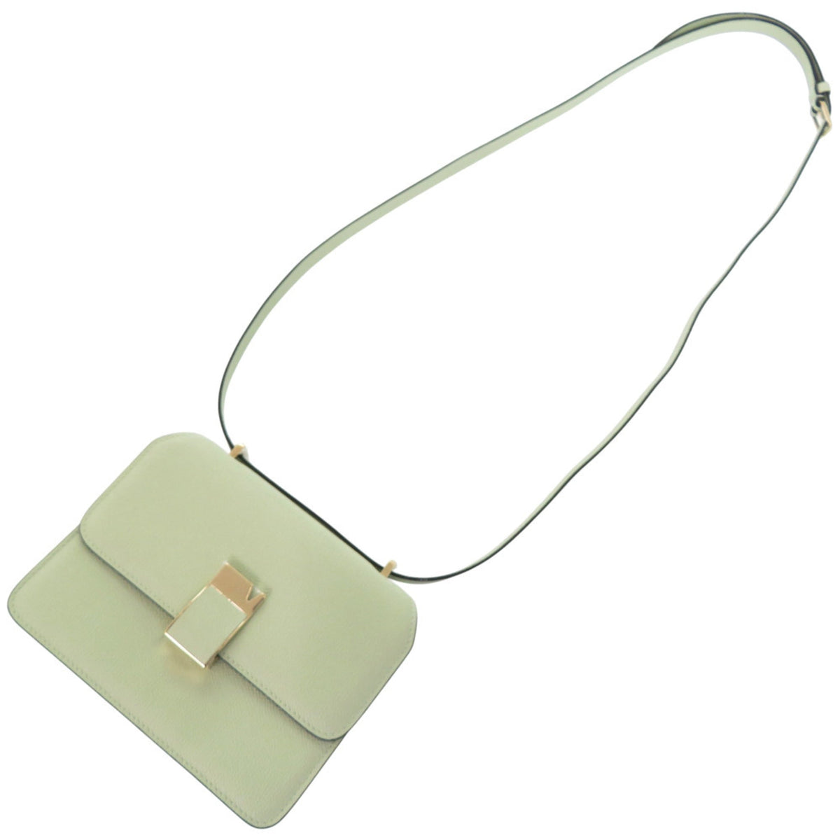 Valextra Green Leather Shoulder Bag (Pre-Owned)