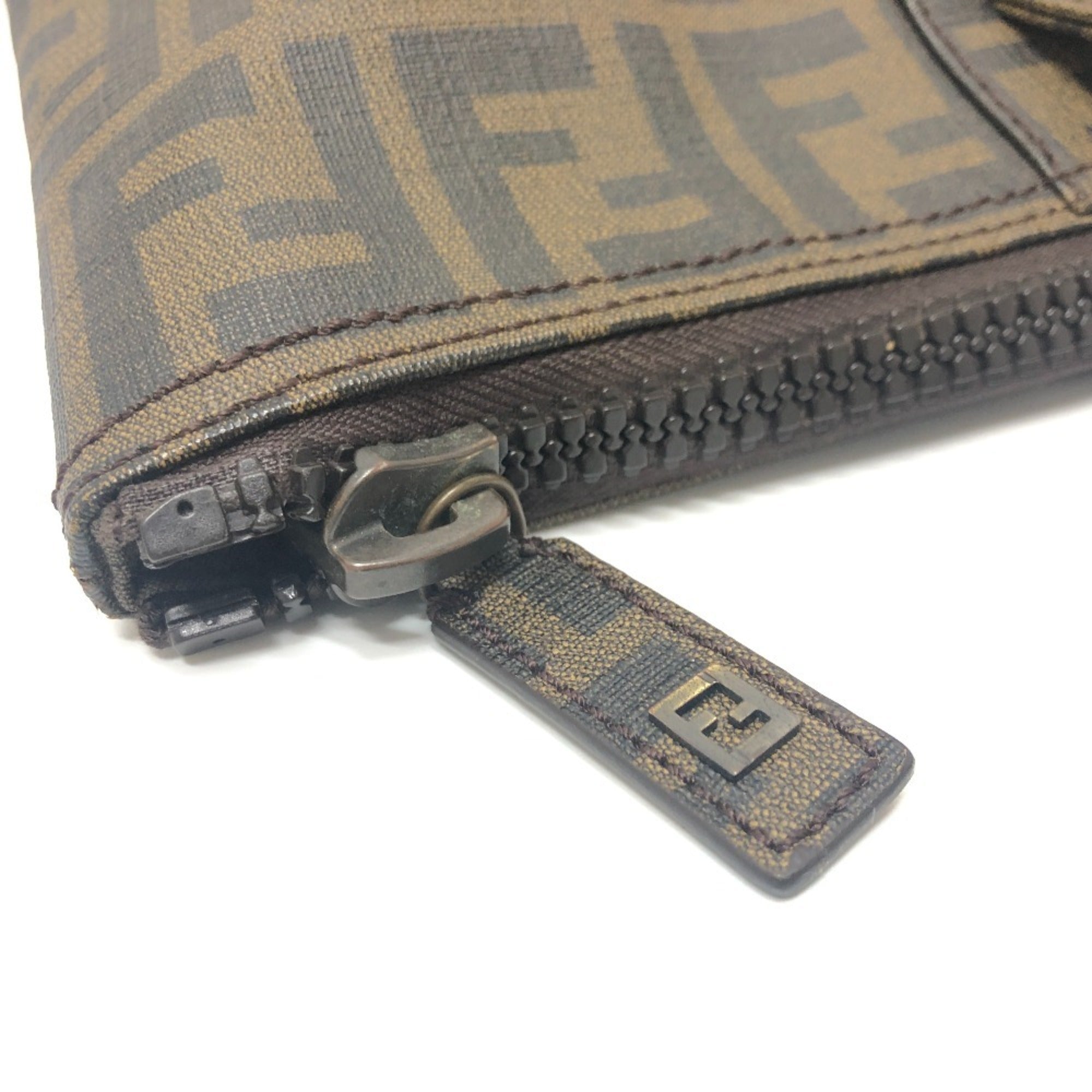 Fendi Brown Pvc Tote Bag (Pre-Owned)