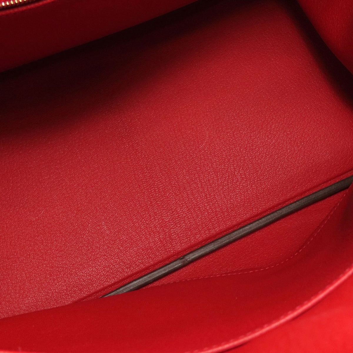 Hermes Red Color Rouge Casaque Epsom Leather Handbag (Pre-Owned)