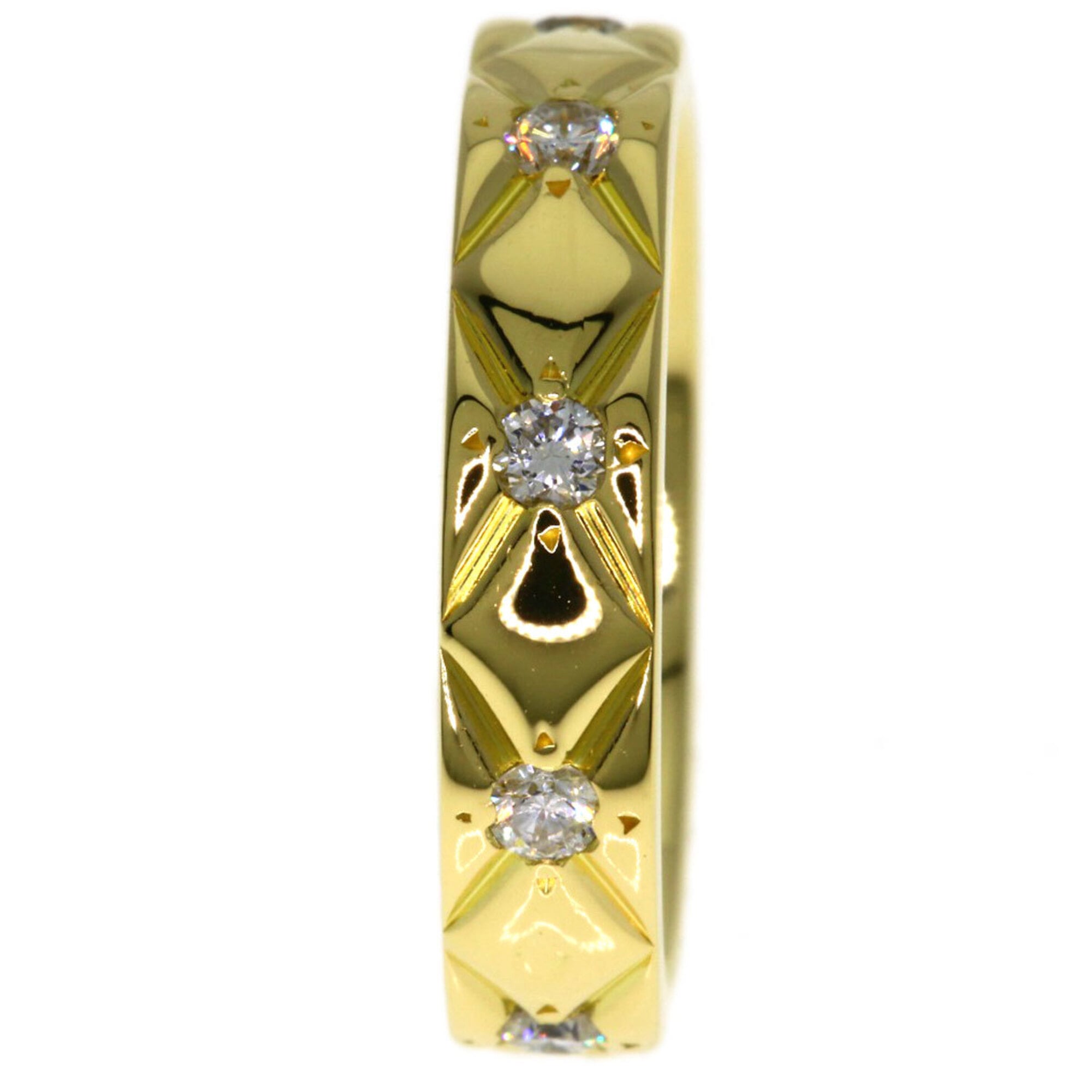 Chanel Matelasse Yellow Gold (18K) Band Ring (Pre-Owned)