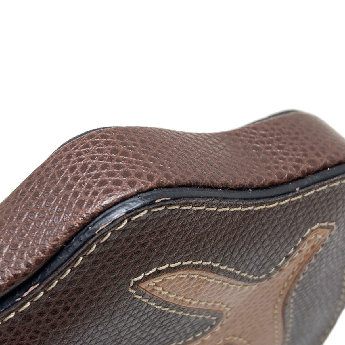 Celine Brown Leather Coin Purse/Coin Case (Pre-Owned)