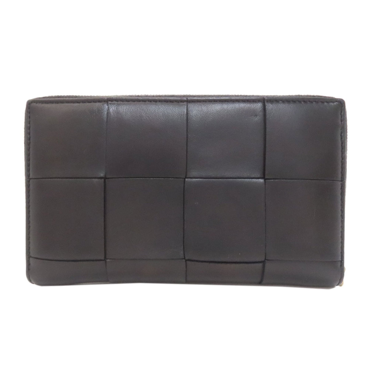 Bottega Veneta Black Leather Long Wallet (Bi-Fold) (Pre-Owned)