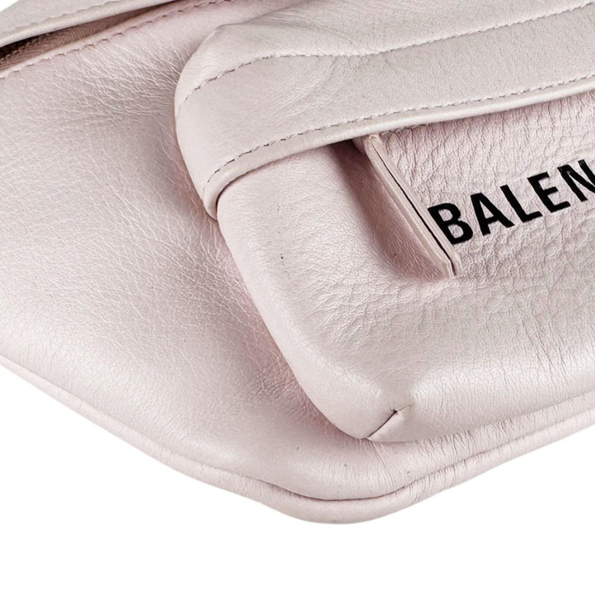 Balenciaga Black Light Pink Leather Sling Bag (Pre-Owned)