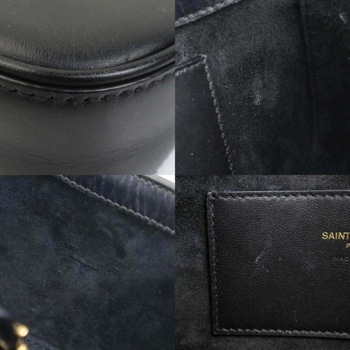 Saint Laurent Black Leather Handbag (Pre-Owned)