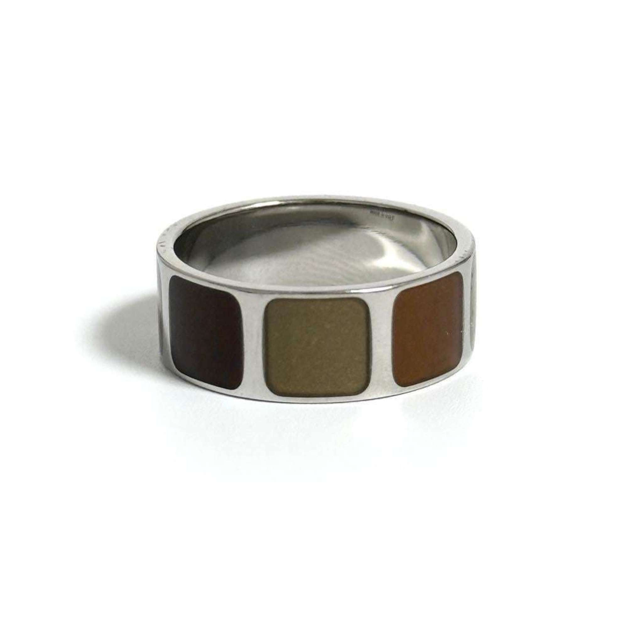 Louis Vuitton Brown Metal Band Ring (Pre-Owned)