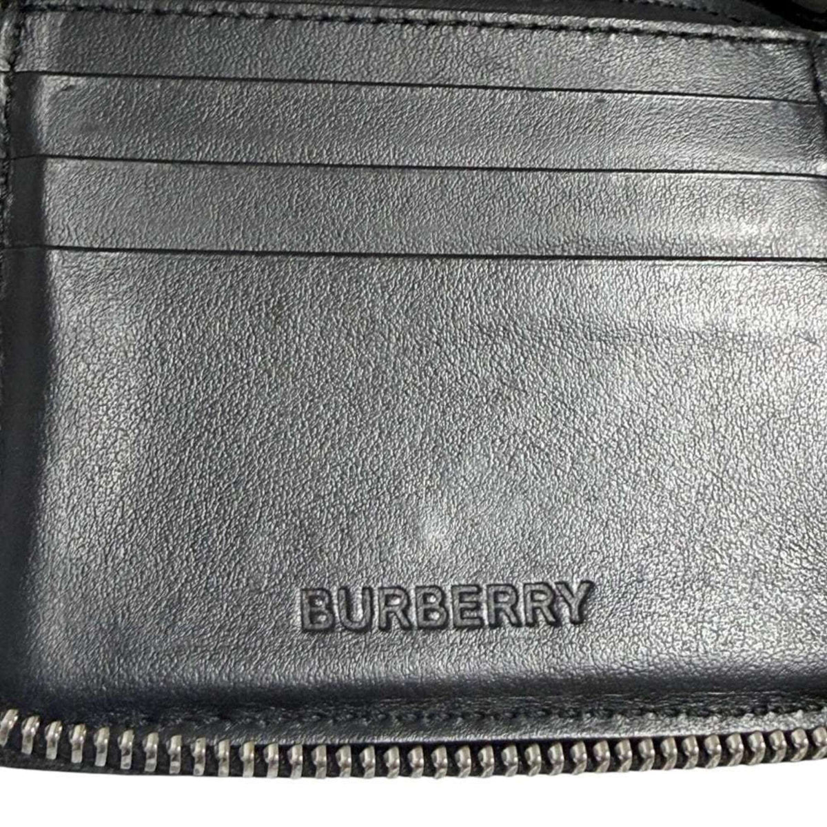 Burberry Black Leather Wallet (Bi-Fold) (Pre-Owned)