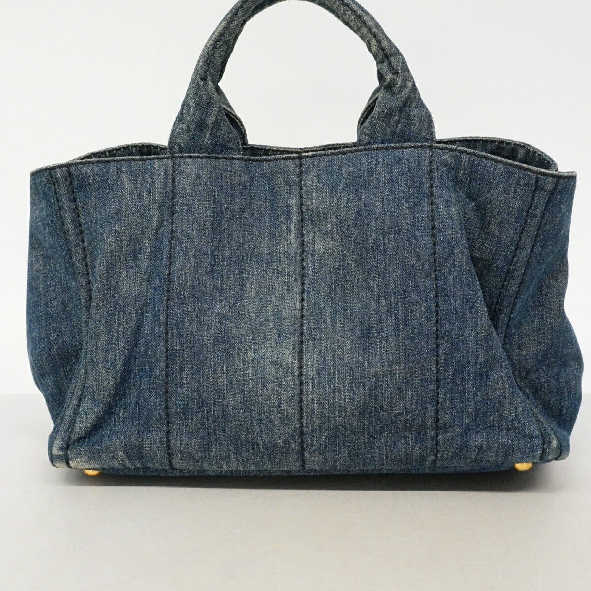 Prada Navy Denim Tote Bag (Pre-Owned)