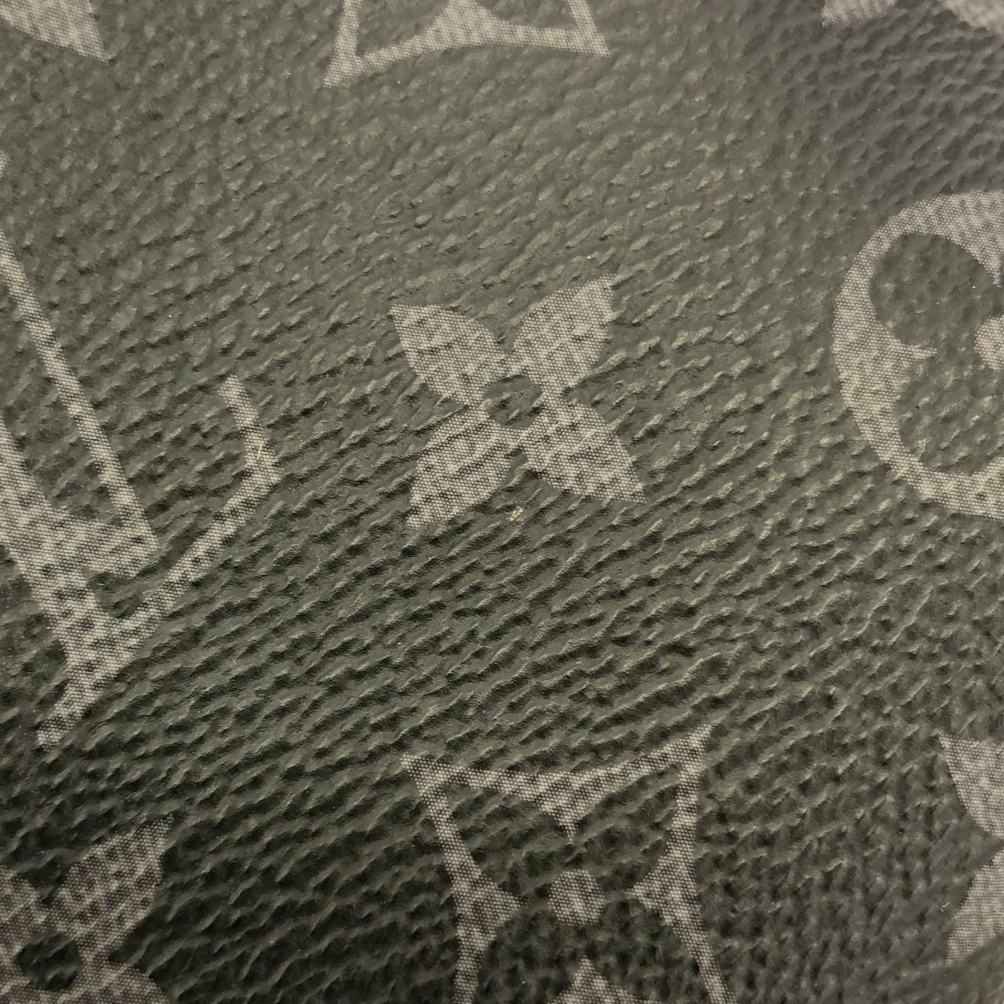 Louis Vuitton Taigarama Black Coated Canvas Leather Backpack (Pre-Owned)