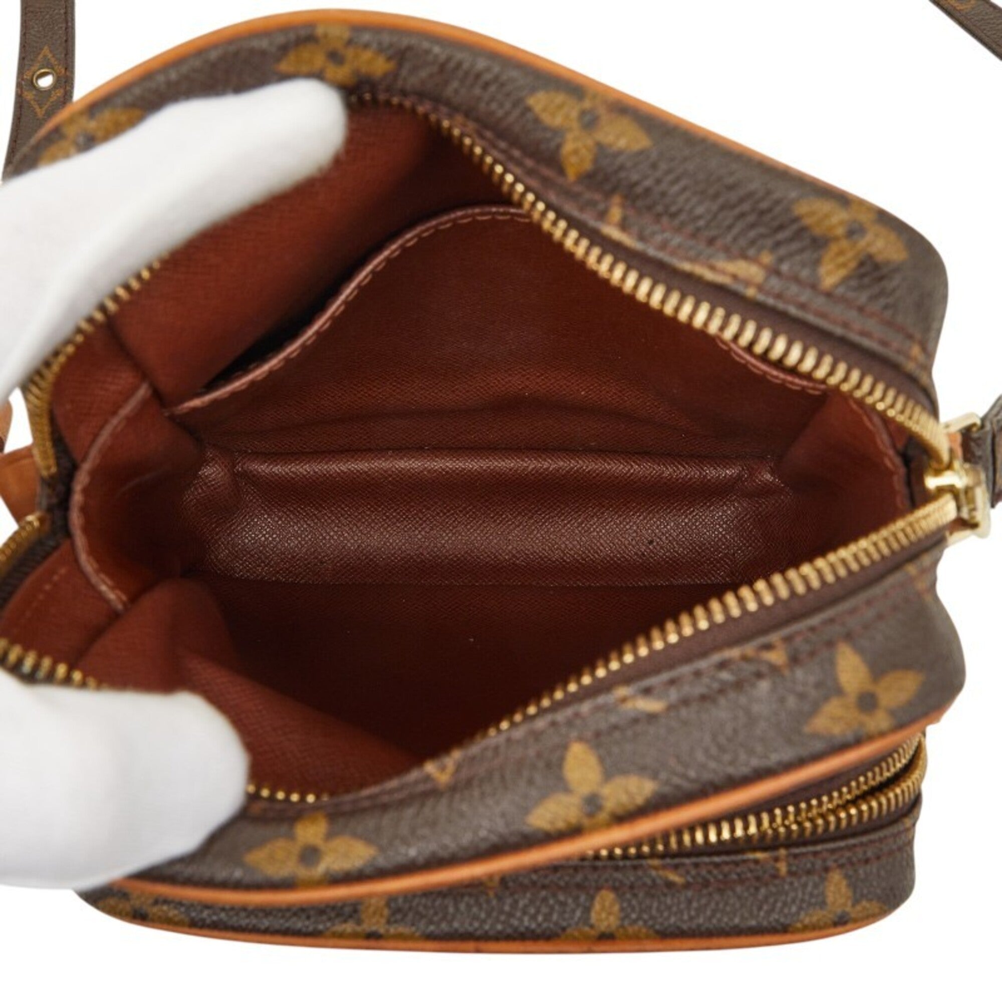 Louis Vuitton Brown Pvc Leather Shoulder Bag (Pre-Owned)