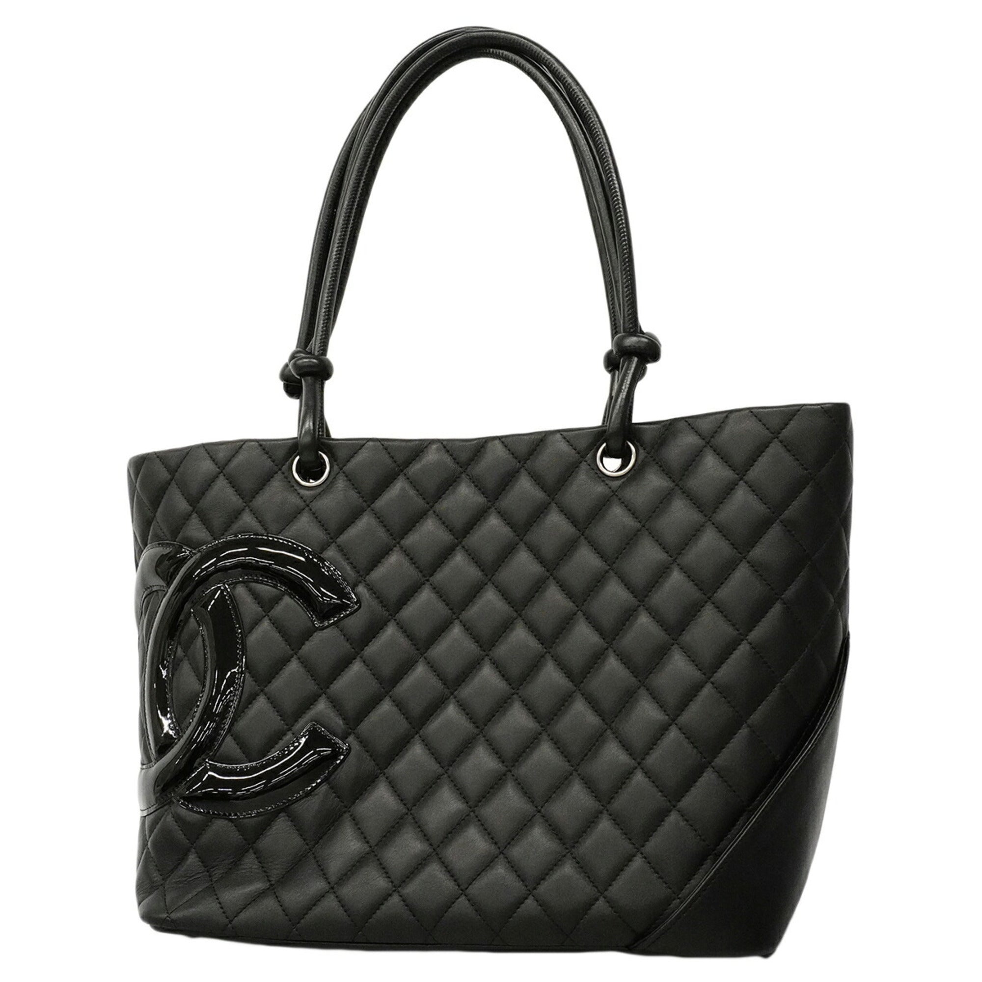 Chanel Black Leather Tote Bag (Pre-Owned)