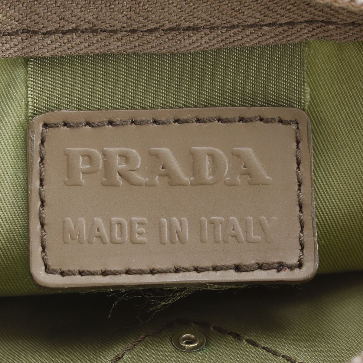 Prada Khaki Nylon Pouch (Pre-Owned)