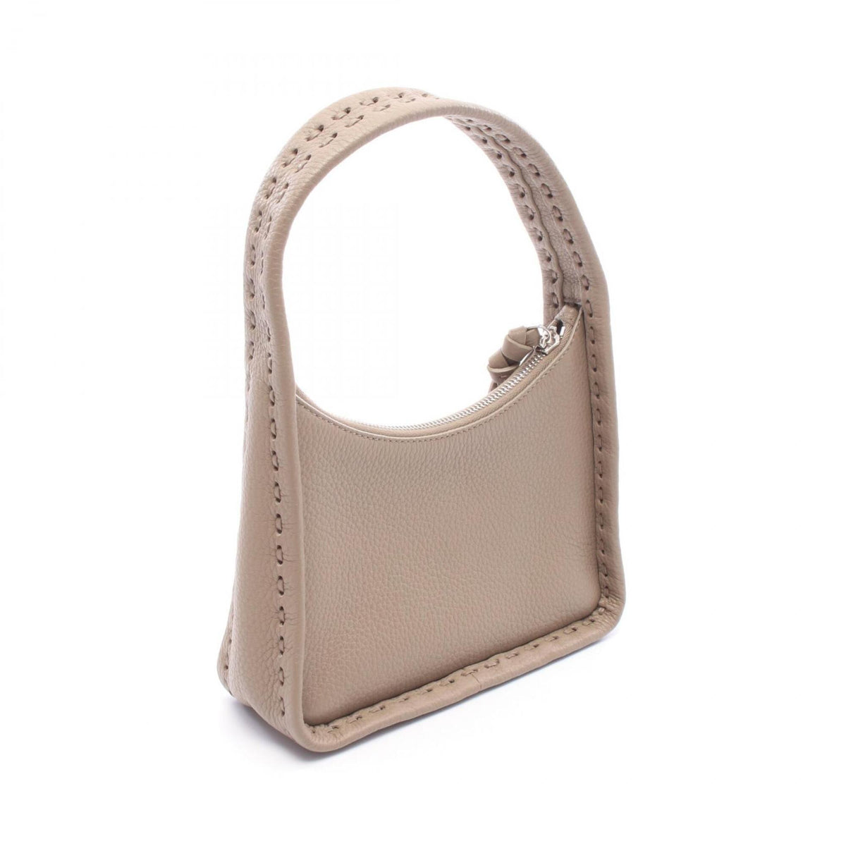 Fendi Selleria Beige Leather Handbag (Pre-Owned)
