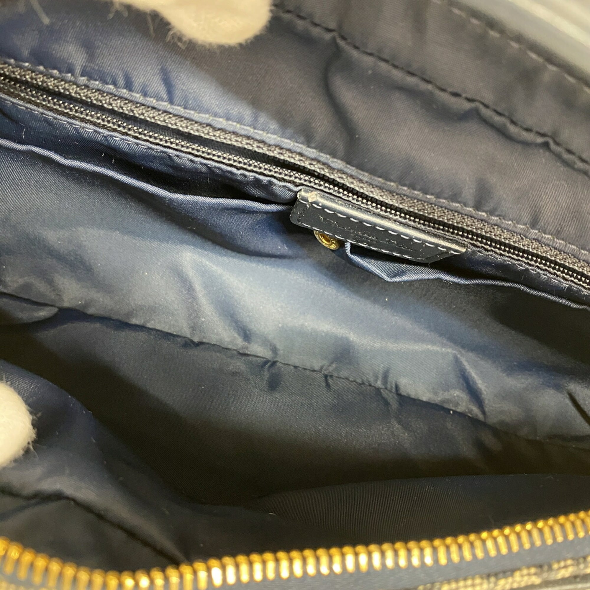 Christian Dior Navy Canvas Shoulder Bag (Pre-Owned)