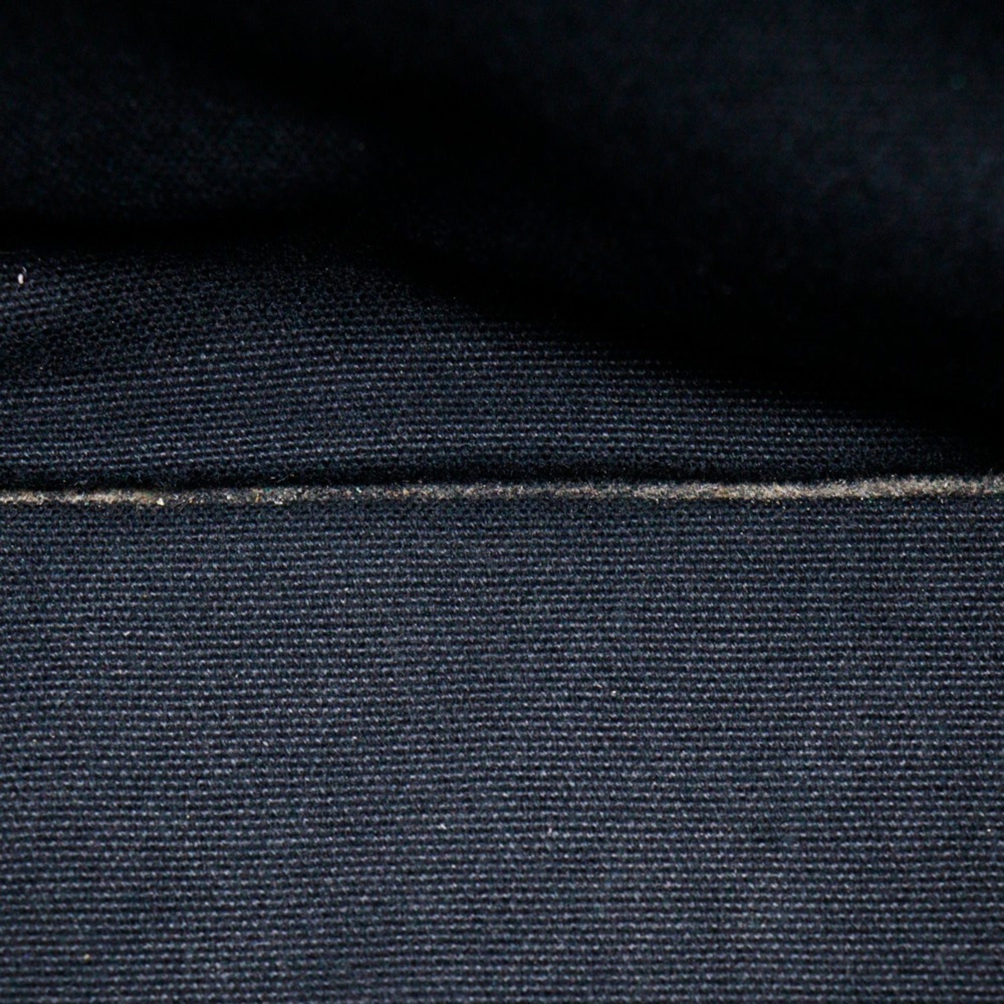 Hermes Black Cotton Canvas Handbag (Pre-Owned)