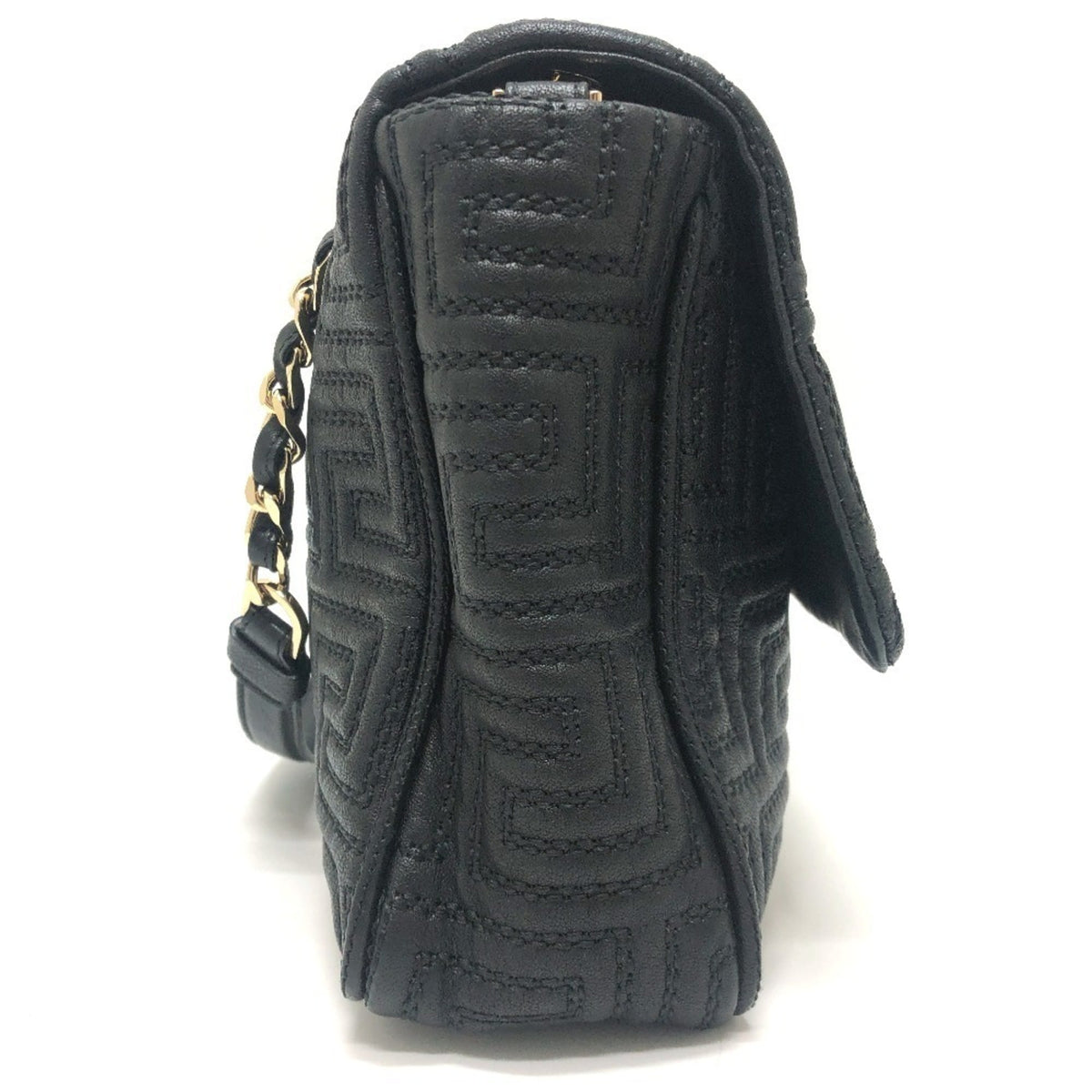 Valentino Black Leather Handbag Shoulder Bag (Pre-Owned)