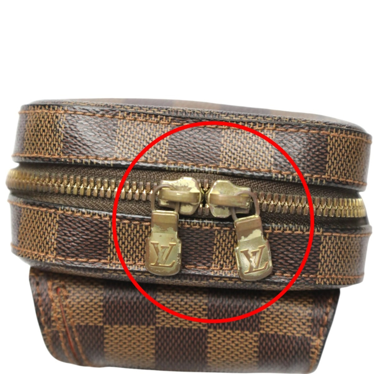 Louis Vuitton Damier Brown Damier Canvas Ebene Galle Damier Canvas Sling Bag (Pre-Owned)