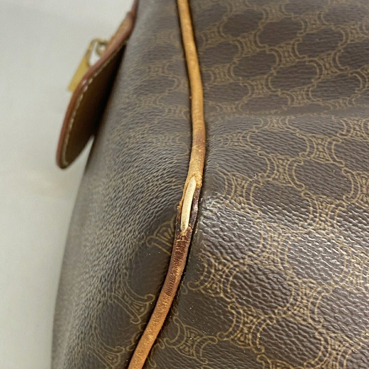 Celine Brown Pvc Handbag (Pre-Owned)