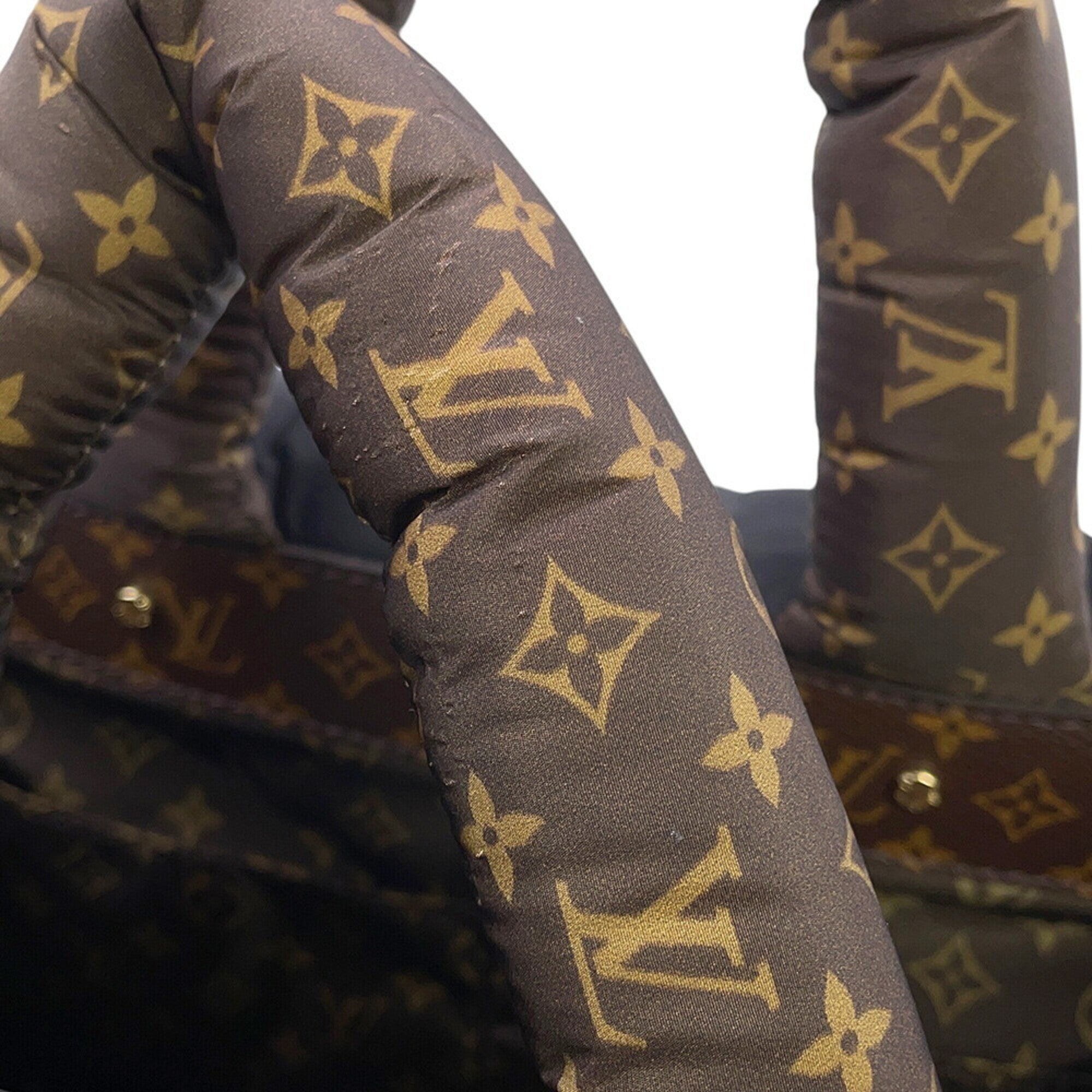 Louis Vuitton Black Noir Nylon Monogram Handbag Tote Bag (Pre-Owned)