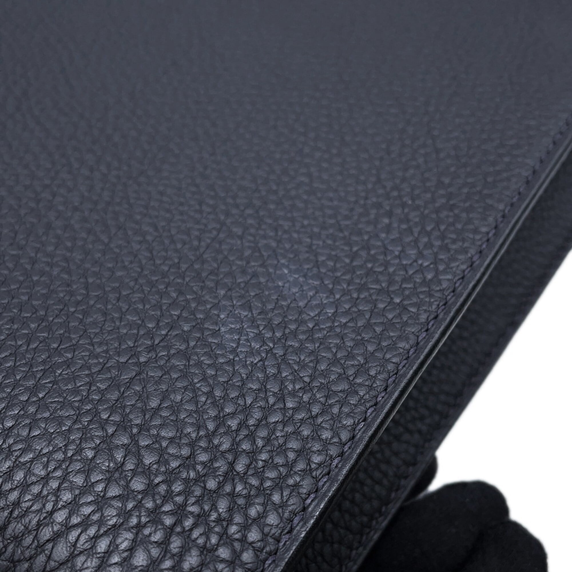 Hermes Silver Togo Leather Briefcase (Pre-Owned)