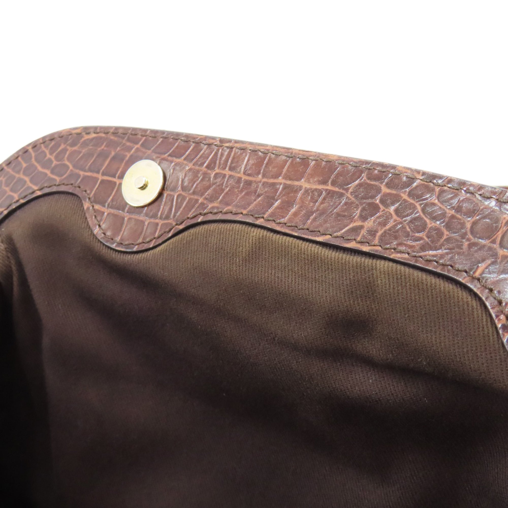Celine Brown Canvas Handbag (Pre-Owned)