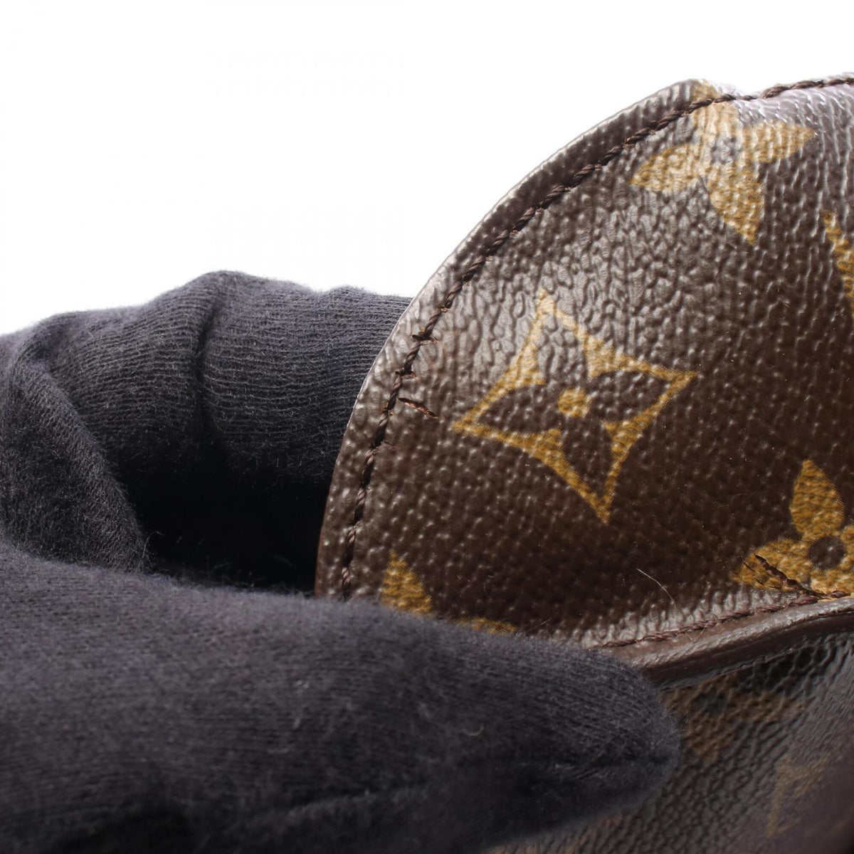 Louis Vuitton Brown Monogram Coated Canvas Leather Handbag Shoulder Bag (Pre-Owned)