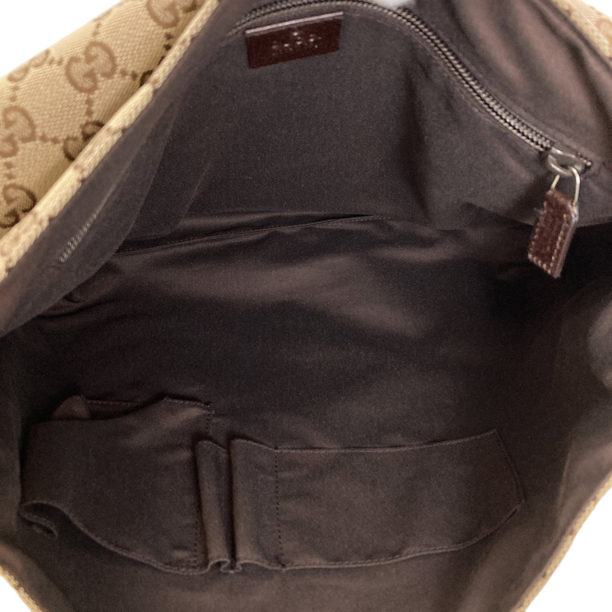 Gucci Brown Canvas Shoulder Bag (Pre-Owned)