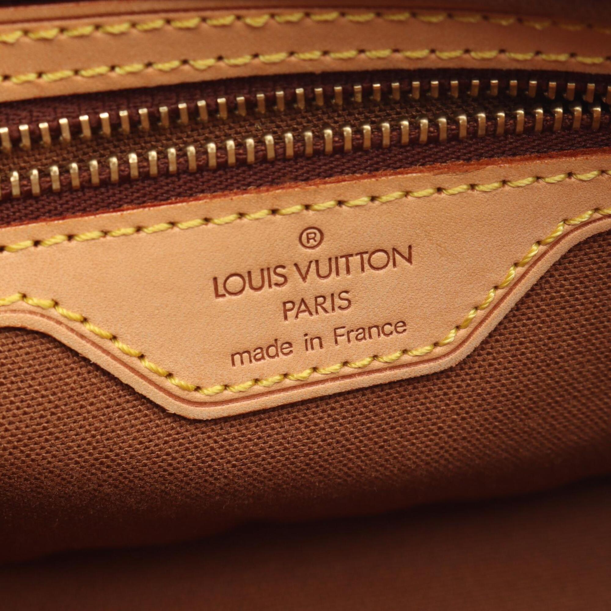 Louis Vuitton Brown Coated Canvas Pvc Monogram Leather Handbag Shoulder Bag (Pre-Owned)