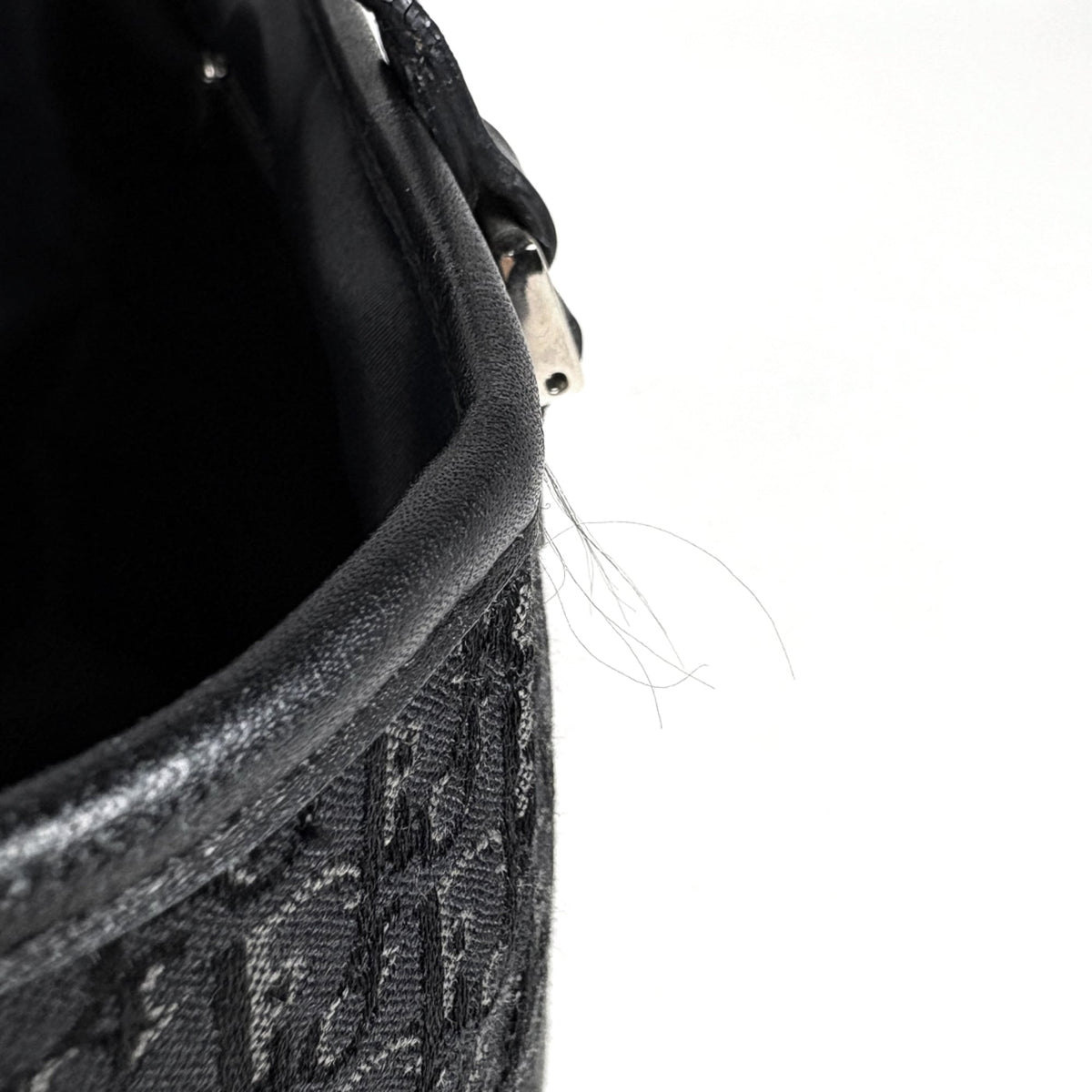 Christian Dior Trotter Black Canvas Leather Tote Bag (Pre-Owned)