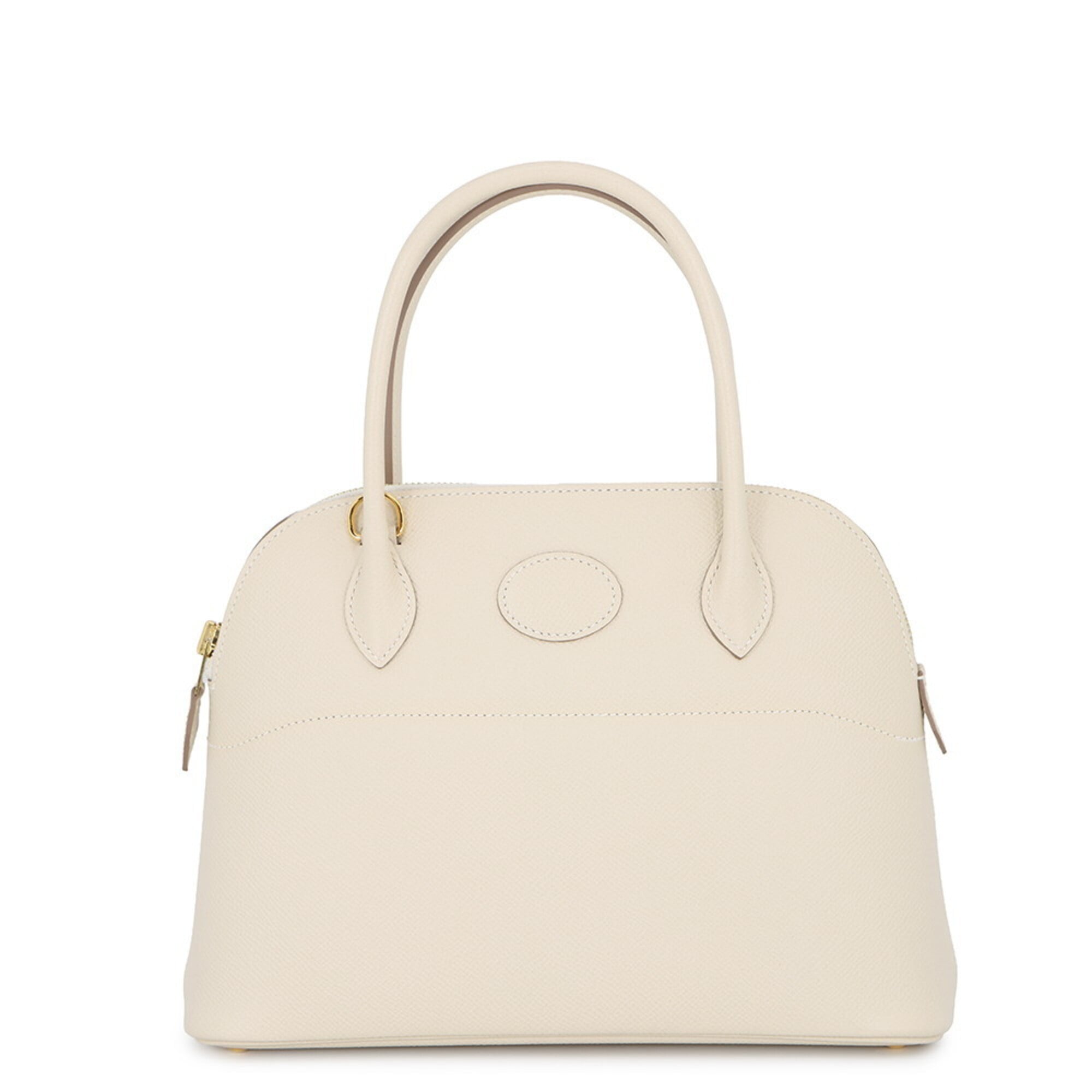 Hermes Cream Ivory Epsom Leather Handbag Shoulder Bag (Pre-Owned)