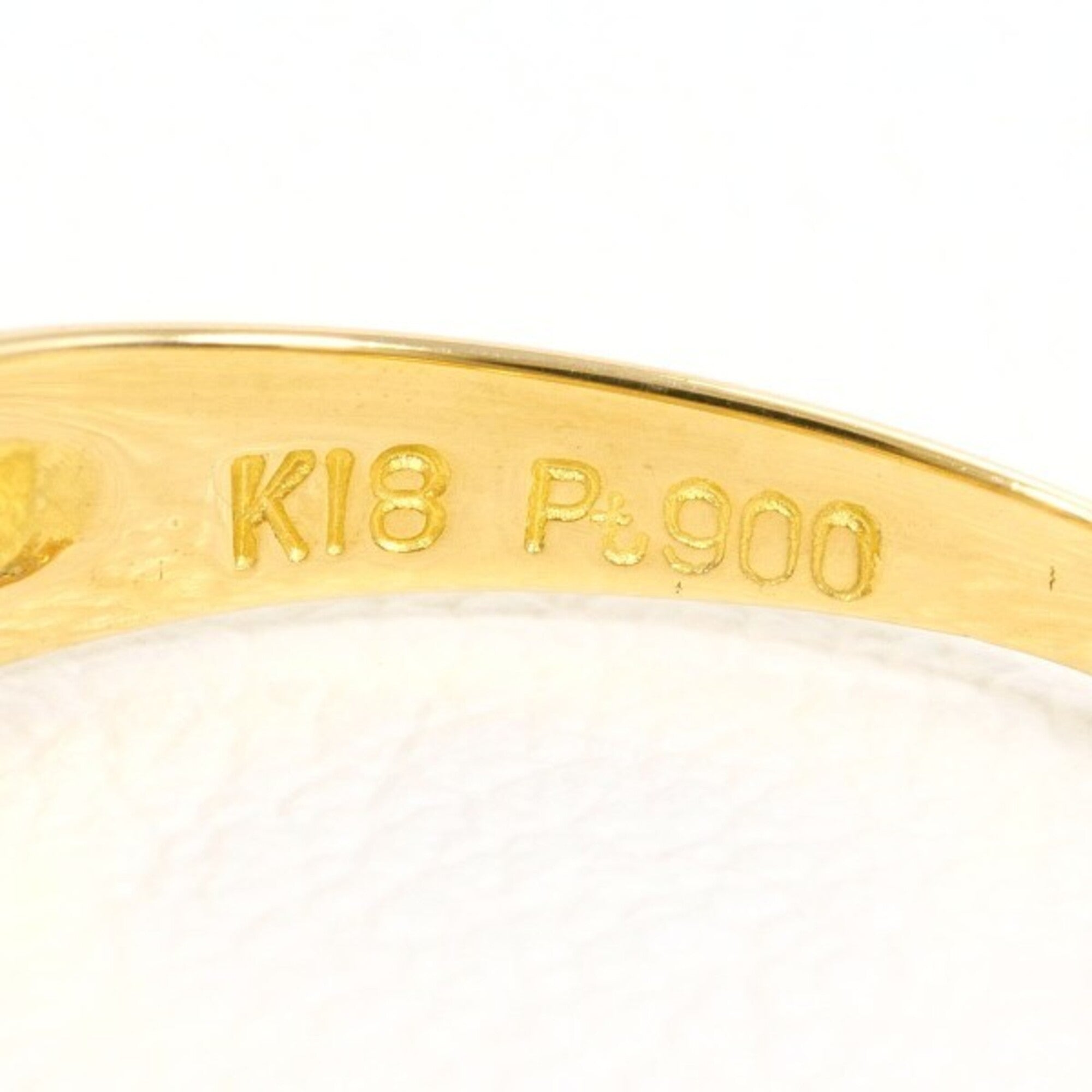 Unbranded Platinum Yellow Gold Yellow Gold (18K) Platinum 900 Band Ring (Pre-Owned)