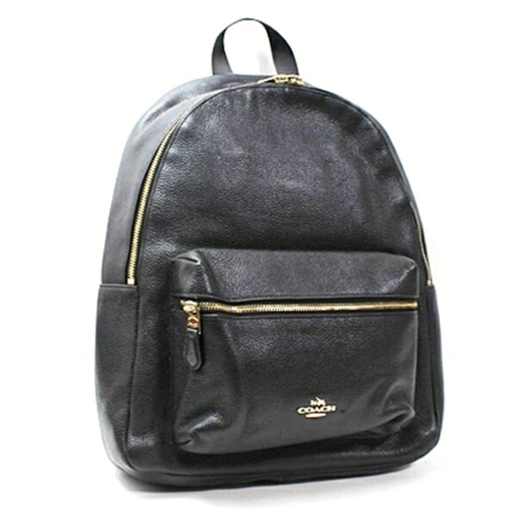 Coach Black Leather Backpack (Pre-Owned)