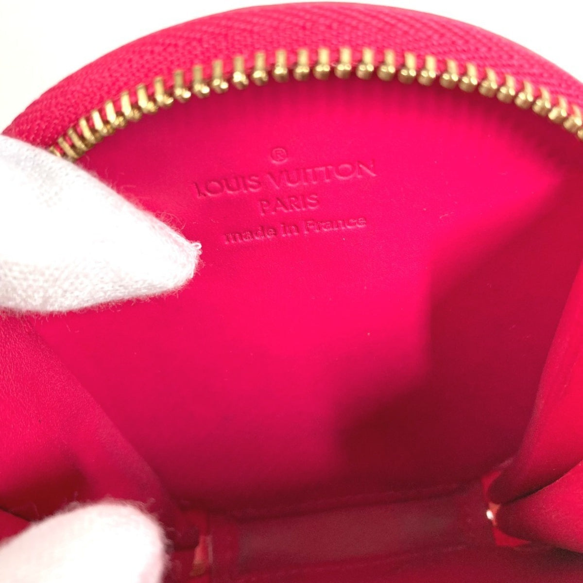 Louis Vuitton Monogram Vernis Pink Monogram Vernis Coin Purse/Coin Case (Pre-Owned)