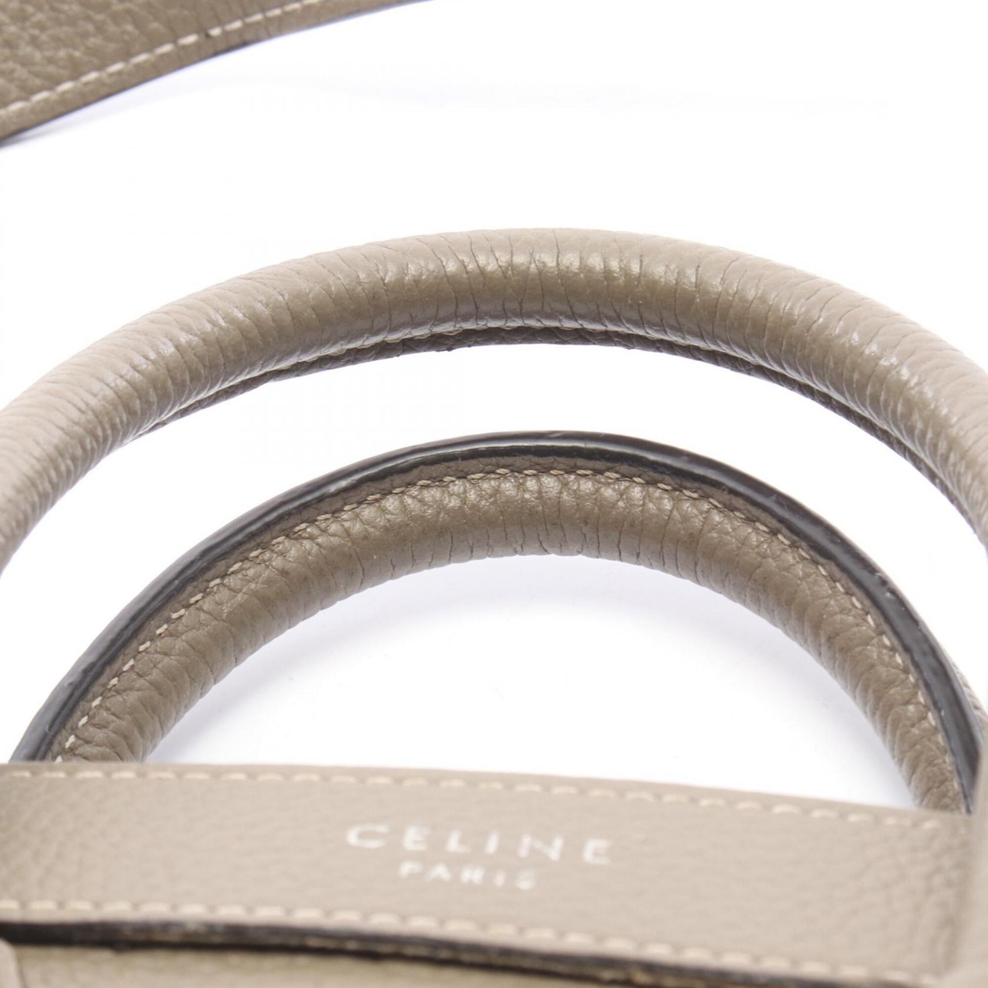 Celine Gray Leather Handbag (Pre-Owned)