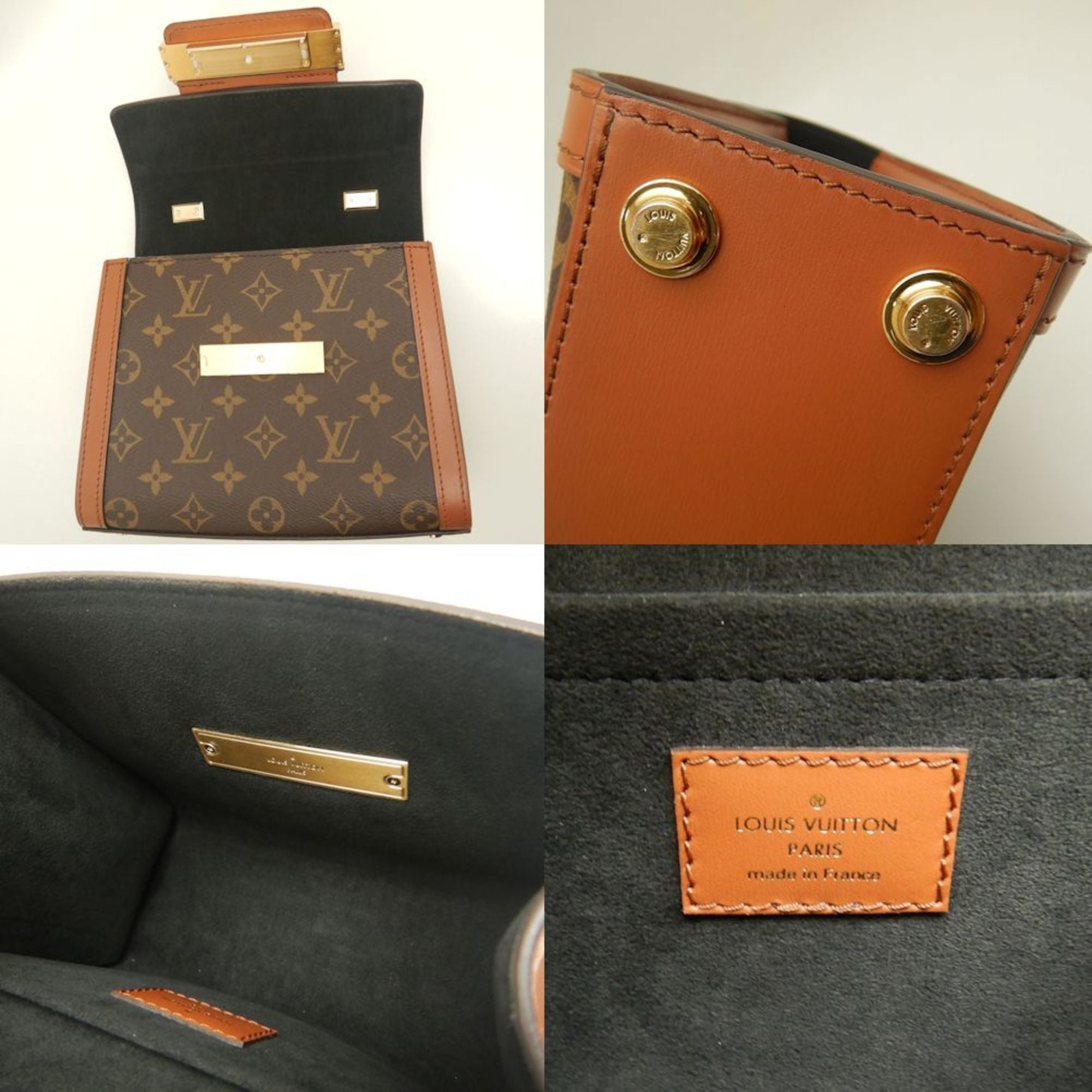 Louis Vuitton Monogram Reverse Brown Pvc Leather Handbag (Pre-Owned)