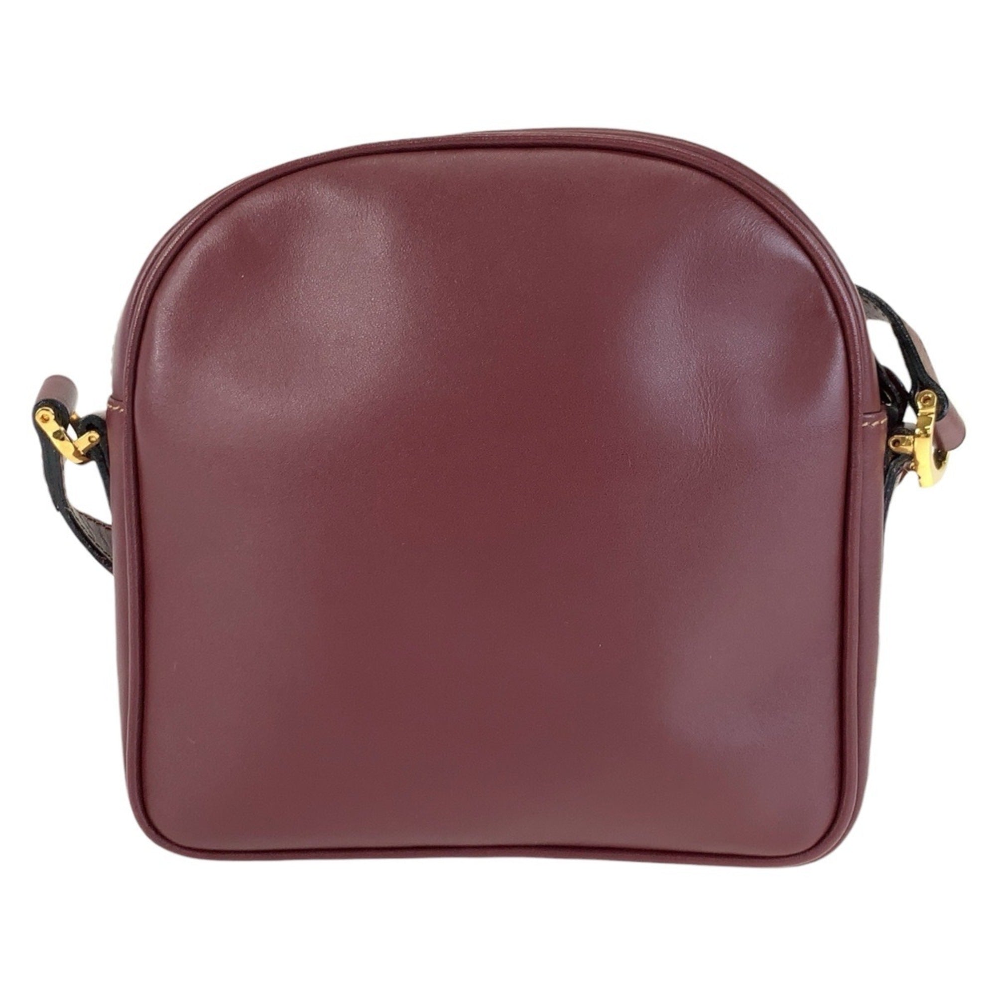 Cartier Bordeaux Leather Pochette Shoulder Bag (Pre-Owned)