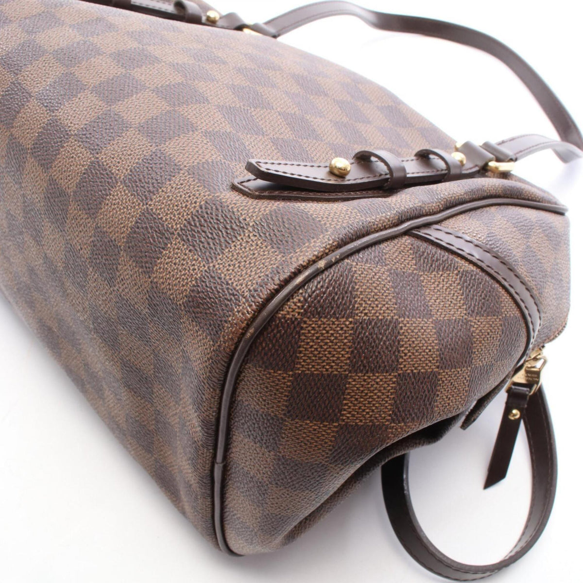 Louis Vuitton Brown Ebene Coated Canvas Leather Handbag Shoulder Bag (Pre-Owned)