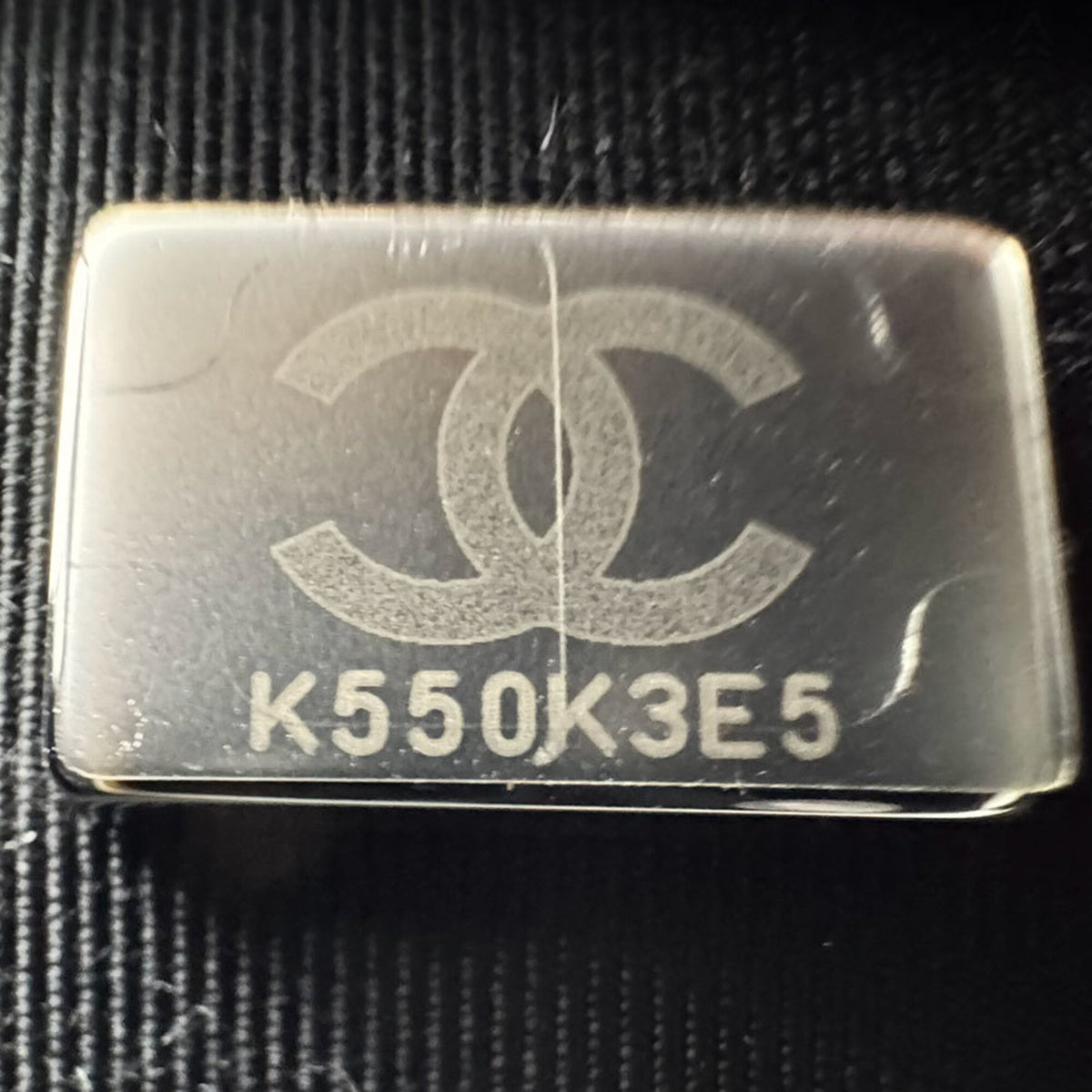 Chanel Black Grained Calfskin Leather Shoulder Bag (Pre-Owned)