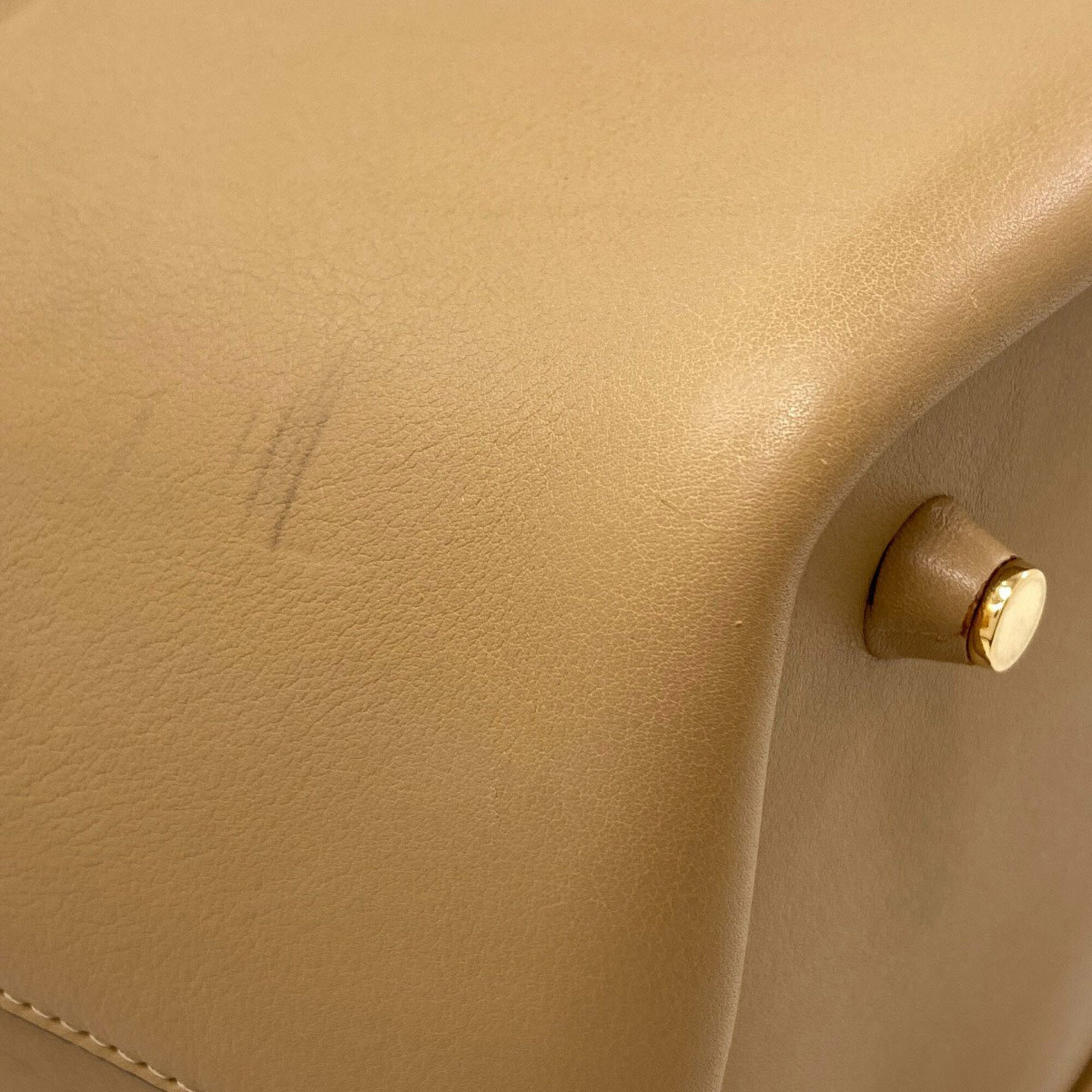 Celine Brown Leather Shoulder Bag (Pre-Owned)