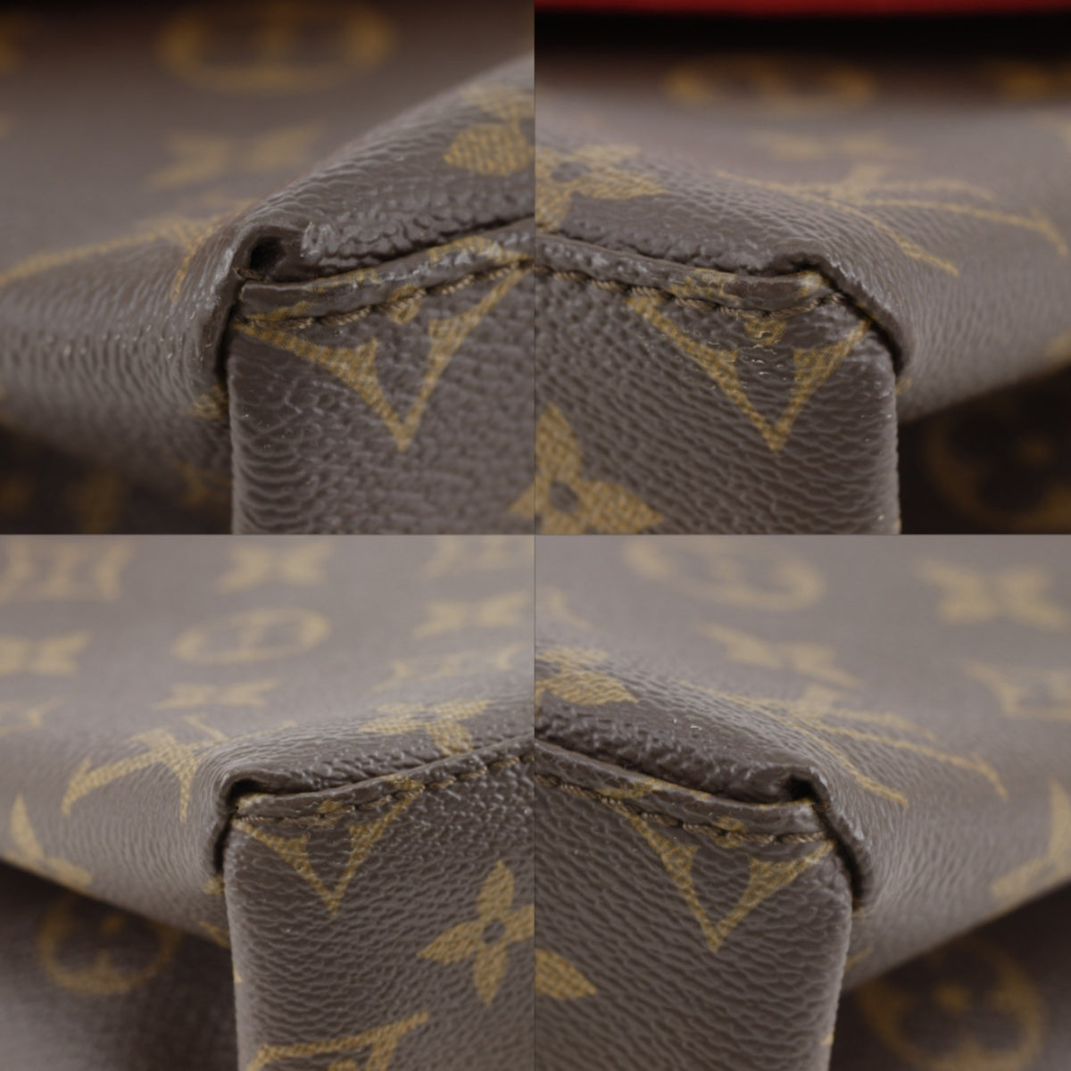Louis Vuitton Monogram Brown Red Color Monogram Epi Leather Shoulder Bag (Pre-Owned)
