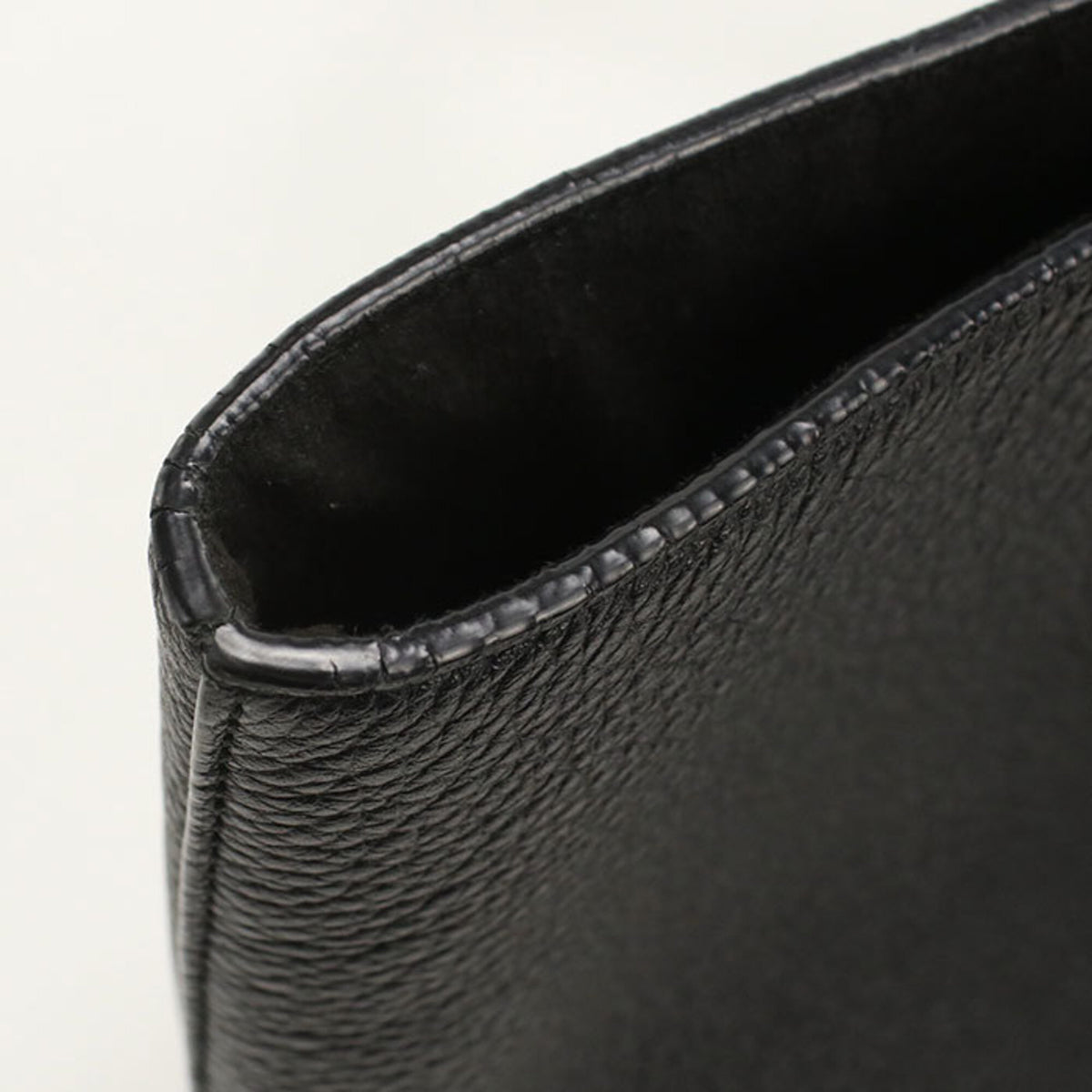 Salvatore Ferragamo Black Leather Pouch Tote Bag (Pre-Owned)