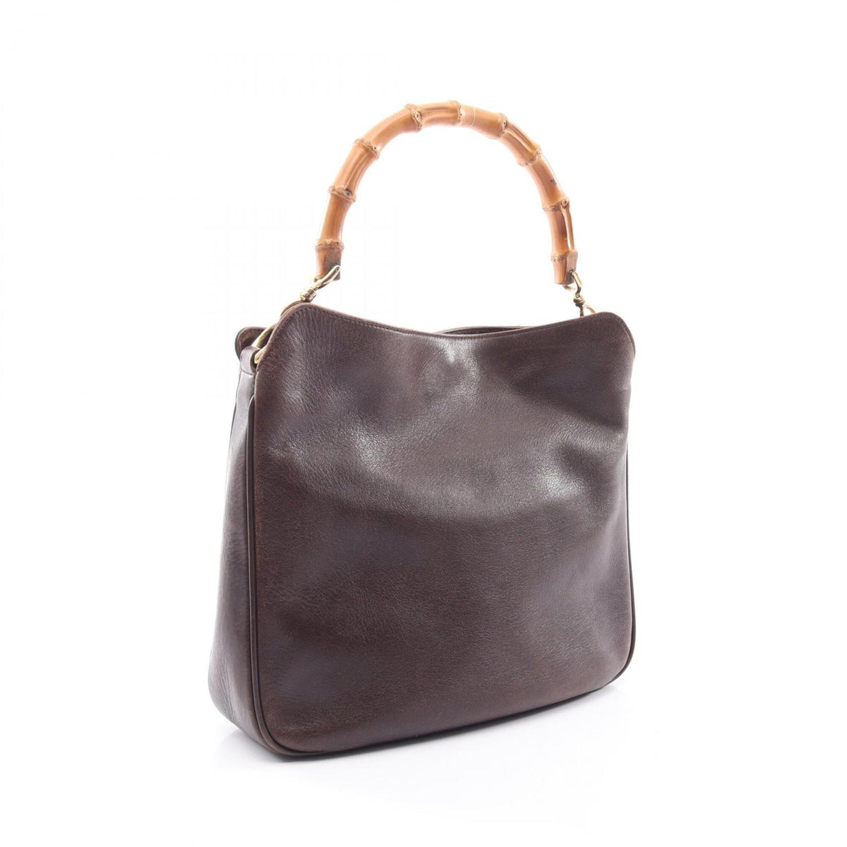 Gucci Brown Leather Handbag (Pre-Owned)