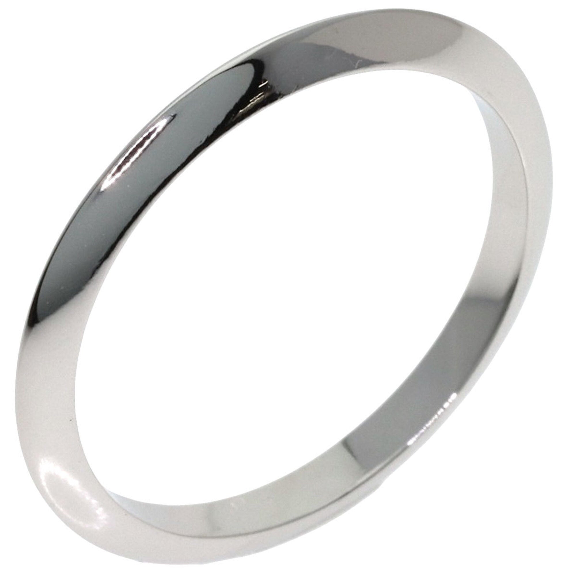 Tiffany Platinum Platinum 950 Band Ring (Pre-Owned)