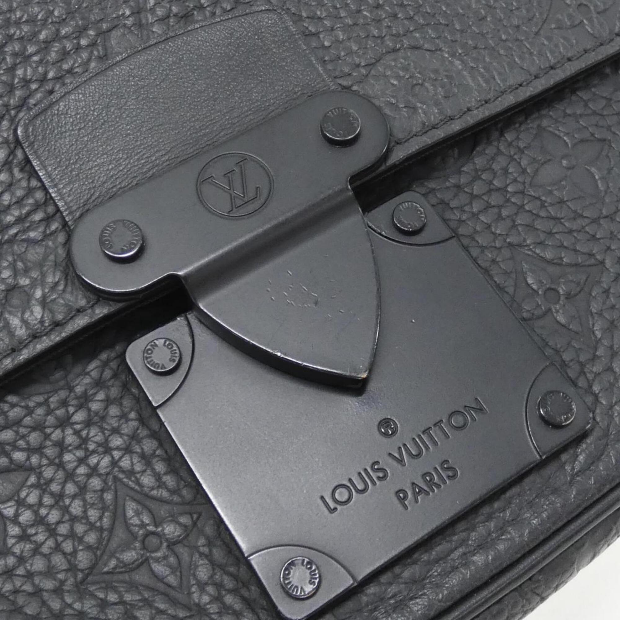 Louis Vuitton Black Monogram Leather Handbag (Pre-Owned)