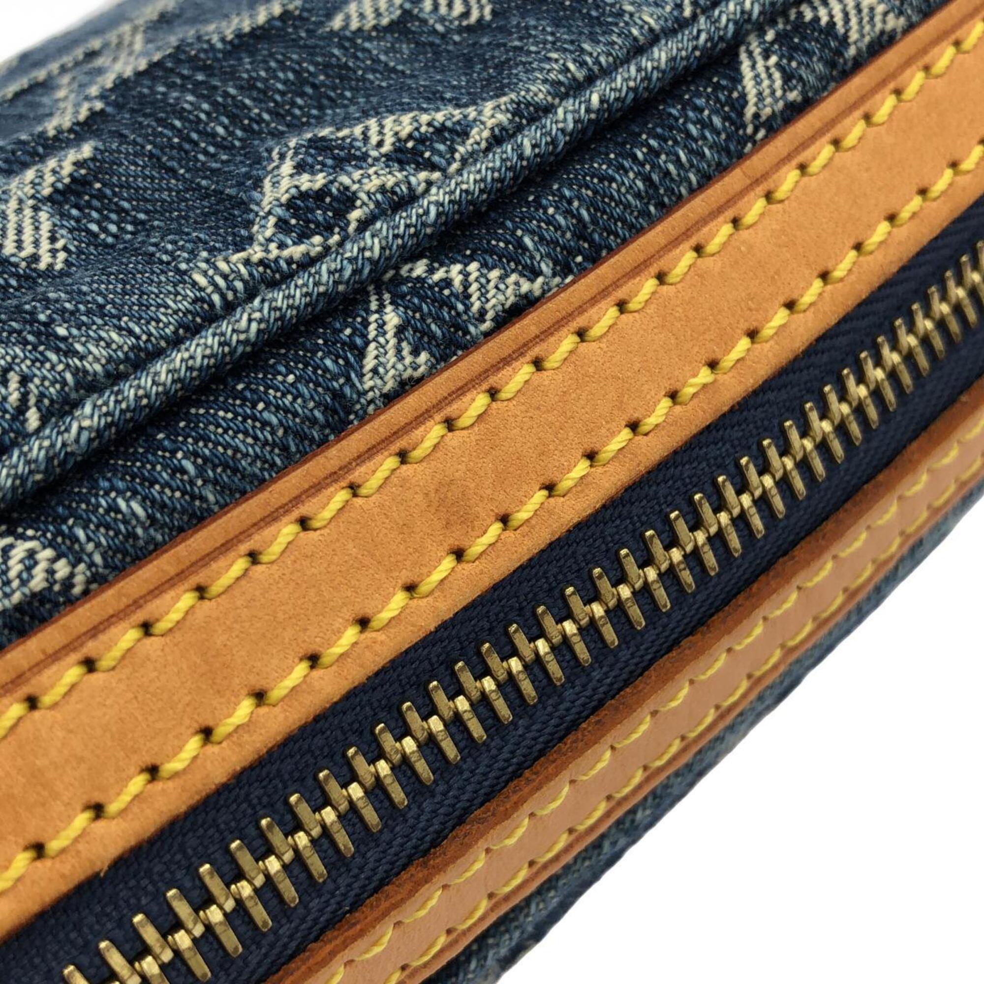Louis Vuitton Monogram Denim Blue Monogram Denim Shoulder Bag (Pre-Owned)