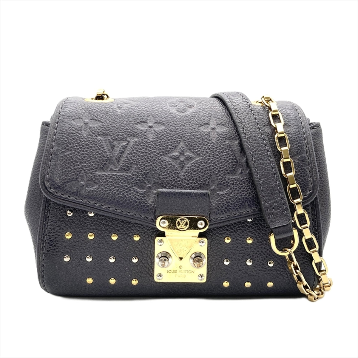 Louis Vuitton Gray Monogram Empreinte Shoulder Bag (Pre-Owned)
